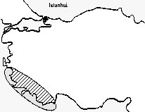 Map of Turkey showing the study area along the south west coast.  Click forlarger version.